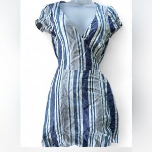 Forever 21 Blue and White Striped Dress